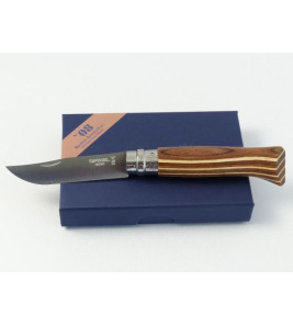 OPINEL N8 BROWN LAMINATED IN GIFT BOX