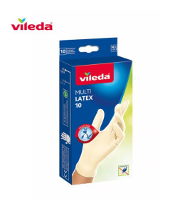 LATEX GLOVES M/L 10PCS 145942 VILEDA. 
