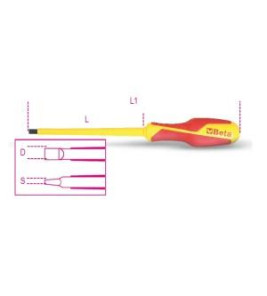 SCREWDRIVER 1000V SLOT 3X100MM