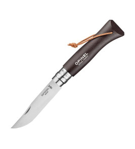 OPINEL TREKKING KNIFE N8 SS BROWN BLACK