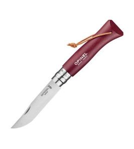 OPINEL TREKKING KNIFE N8 SS BURGUNDY
