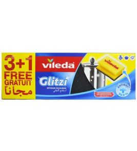 VILEDA GLITZI SCOURERS 3PC+1FREE