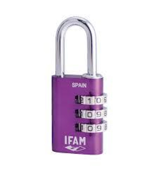 IFAM COMBINATION PADLOCK 30MM PURPLE