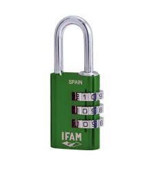 IFAM COMBINATION PADLOCK 30MM GREEN