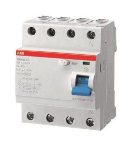 RCD F204 PULSE DC A-TYPE 4P 63A 30mA ABB