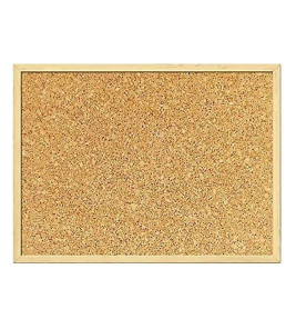 CORK NOTICE BOARD 45X60CM WOODEN FRAME